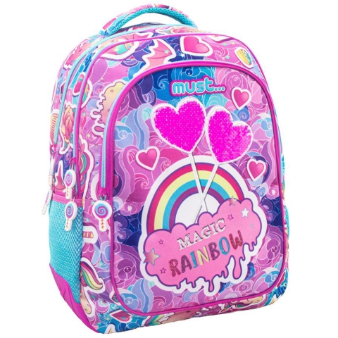 TORBA SKOLSKA MUST I LOVE RAINBOW